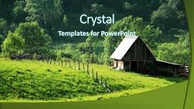  Presentation with romania - Colorful PPT theme enhanced with ancient village house in the occidental carpathians romania europe backdrop and a tawny brown colored foreground