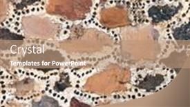  Presentation with teotihuacan - Colorful PPT theme enhanced with ancient-wall-of-stone-blocks backdrop and a coral colored foreground