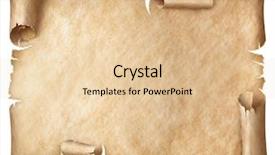  Presentation with parchment - Beautiful slide set featuring ancient worn parchment isolated backdrop and a lemonade colored foreground