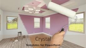  Presentation with reveal - Slide deck consisting of and-after-of-man-using background and a coral colored foreground