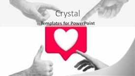  Presentation with fame - PPT theme enhanced with and-feedback-in-social-networks background and a white colored foreground