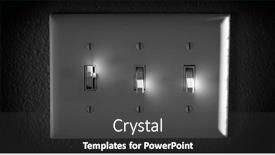  Presentation with power - PPT theme with and-off-light-or-power background and a dark gray colored foreground