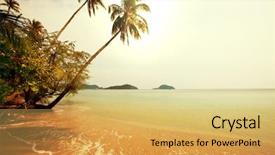  Presentation with rovinj on adriatic sea - Cool new PPT theme with andaman-sea-in-thailand backdrop and a yellow colored foreground