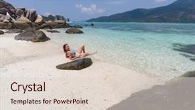  Presentation with solo travel - Amazing PPT layouts having andaman sea koh lipe - solo backdrop and a  colored foreground
