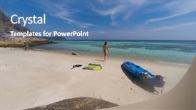  Presentation with solo travel - Audience pleasing slide deck consisting of andaman sea koh lipe - solo backdrop and a  colored foreground