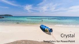  Presentation with solo travel - PPT theme featuring andaman sea koh lipe - solo background and a  colored foreground