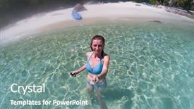  Presentation with solo travel - Beautiful slide deck featuring andaman sea koh lipe - solo backdrop and a seafoam green colored foreground