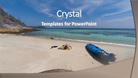  Presentation with solo travel - Cool new slide deck with andaman sea koh lipe - solo backdrop and a  colored foreground