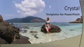  Presentation with solo travel - Amazing PPT layouts having andaman sea koh lipe - solo backdrop and a light blue colored foreground