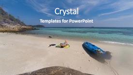  Presentation with solo travel - Presentation design consisting of andaman sea koh lipe - solo background and a  colored foreground