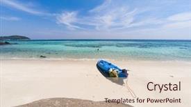  Presentation with solo travel - Presentation consisting of andaman sea koh lipe - solo background and a lemonade colored foreground