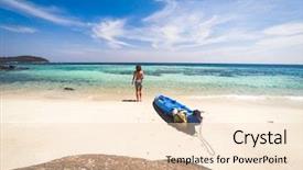  Presentation with solo travel - Audience pleasing presentation design consisting of andaman sea koh lipe - solo backdrop and a lemonade colored foreground