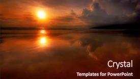  Presentation with sunset at venice beach palm - PPT theme enhanced with andaman sea phuket island kingdom background and a wine colored foreground