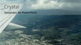  Presentation with ecuador - Presentation design consisting of andes-quito-city-ecuador-aerial background and a light blue colored foreground