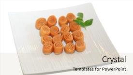  Presentation with sweets - Slide set with andhra food - small traditional indian sweets known background and a lemonade colored foreground