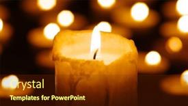  Presentation with dark - Theme enhanced with andle-in-the-dark-against background and a tawny brown colored foreground