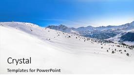  Presentation with social sector water and sanitatin - Colorful PPT theme enhanced with andorra grandvalira sector near pas backdrop and a white colored foreground