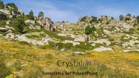  Presentation with mountains - Audience pleasing slide set consisting of andorra-pyrenees-mountains-near backdrop and a gold colored foreground