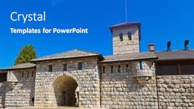  Presentation with bosnia - Slide deck enhanced with andricgrad-or-kamengrad-in-visegrad background and a gray colored foreground