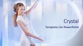  Presentation with white and black woman climbing ladders - PPT layouts having android background - beautiful young woman in white background and a sky blue colored foreground