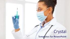  Presentation with medical concept - PPT layouts enhanced with local anesthesia - healthcare and medical concept background and a sky blue colored foreground