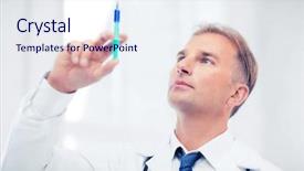  Presentation with medical concept - Beautiful slides featuring local anesthesia - healthcare and medical concept backdrop and a sky blue colored foreground