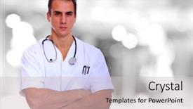  Presentation with blur bokeh of shop - Amazing PPT layouts having anesthesiologists - caucasian mid adult male doctor backdrop and a  colored foreground