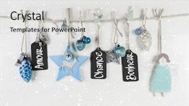  Presentation with christmas card - Slide deck consisting of angel certificates - christmas greeting card with french background and a light gray colored foreground