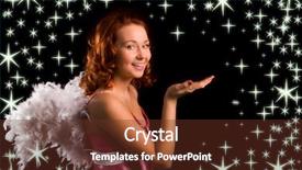  Presentation with farm land black aberdeen angu - Beautiful slide set featuring angel in pink on black backdrop and a tawny brown colored foreground