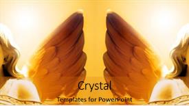  Presentation with angel wings - Cool new theme with angel with wings in front backdrop and a gold colored foreground