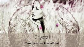  Presentation with angel wings - PPT layouts enhanced with angel-woman-with-wings background and a mint green colored foreground