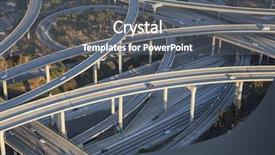  Presentation with los angeles - Audience pleasing slide set consisting of angeles 110 and 105 freeway backdrop and a gray colored foreground