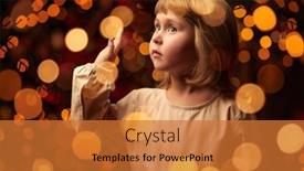  Presentation with miracle - Slide deck featuring angelic-little-girl-surrounded background and a red colored foreground