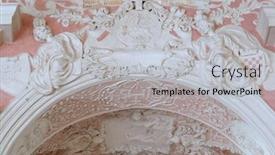  Presentation with angels - Audience pleasing slide deck consisting of angels stucco in the church of st catherine in zagreb backdrop and a light gray colored foreground