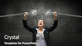  Presentation with anger - Amazing theme having anger breaking metal chain backdrop and a dark gray colored foreground