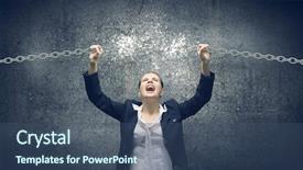  Presentation with anger - Slide deck featuring abstract art background brushstrokes of background and a lemonade colored foreground.