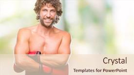  Presentation with boxing - PPT layouts consisting of anger happiness - handsome hispanic boxer man wearing background and a lemonade colored foreground