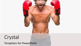  Presentation with boxing - Amazing PPT layouts having anger happiness - handsome hispanic boxer man wearing backdrop and a light gray colored foreground