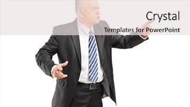  Presentation with boss anniversary - Theme having training - education concept cmyk preliminary background and a light gray colored foreground