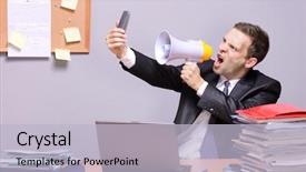  Presentation with office management - PPT theme consisting of vintage roadside retro americana freestanding background and a ocean colored foreground