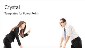  Presentation with anger - Amazing presentation theme having chocolate fudgy brownies with marshmallows backdrop and a gray colored foreground