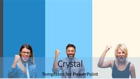  Presentation with aggressive people - Presentation theme having anger rage and aggressive background and a light blue colored foreground