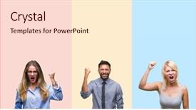 Presentation with aggressive people - Cool new PPT theme with anger rage and aggressive backdrop and a  colored foreground