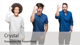  Presentation with aggressive people - Beautiful slide deck featuring anger rage and aggressive backdrop and a light gray colored foreground