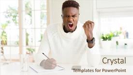  Presentation with african american christianity - Amazing theme having angerl - african american student man writing backdrop and a sky blue colored foreground