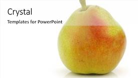  Presentation with apple pear quince - Theme featuring angio - anjou pear on a white background and a white colored foreground