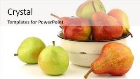  Presentation with enamel - Slides featuring fresh ripe grapes isolated background and a gray colored foreground