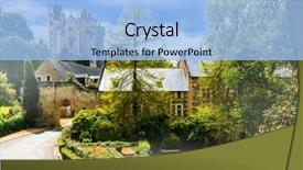  Presentation with view of the vinales valley - Theme with angio - beautiful pictorial loire valley background and a light blue colored foreground