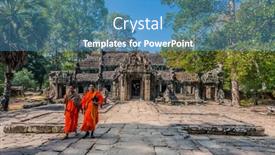  Presentation with cambodia - Audience pleasing presentation design consisting of angkor-cambodia-january-1-2014 backdrop and a teal colored foreground