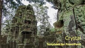  Presentation with parts - Slides with angkor-thom-cambodia-11-28 background and a tawny brown colored foreground